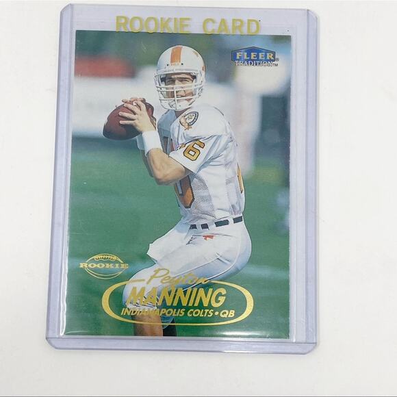 FLEER Tradition Peyton Manning Rookie Card 1998 Tennessee Volunteers #235 - Picture 1 of 1
